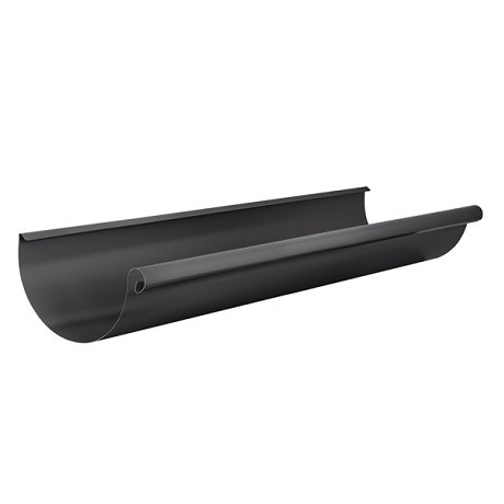 Желоб круглый L=3 м Aquasystem Rooftop Drain PU MATT 150/100 мм RAL 7024 - серый графит