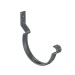 Крюк короткий усиленный ASN L=60 мм Aquasystem Rooftop Drain PU MATT 150/100 мм RAL 7024 - серый графит