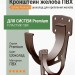 Кронштейн желоба ПВХ Docke Premium шоколад