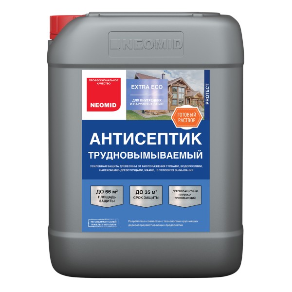 NEOMID EXTRA ECO трудновымываемый антисептик 10 кг