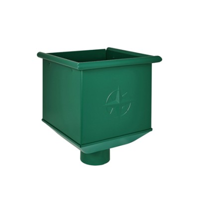 Воронка для одиночной установки Aquasystem Rooftop Drain PU 150/100 мм RAL 6005 Зеленый мох