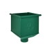 Воронка для одиночной установки Aquasystem Rooftop Drain PU 150/100 мм RAL 6005 Зеленый мох