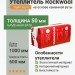 Утеплитель Rockwool Лайт Баттс 1000х600х50 мм