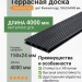Террасная доска Decking Urban 150х24х4000 Жженый кедр
