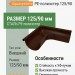 Угол желоба внешний Aquasystem Aquasystem PE-полиэстер 125/90 мм RAL 8017 - коричневый шоколад