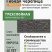 Гибкая битумная черепица Технониколь Shinglas Континент европа