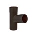 Тройник Aquasystem 125/90 мм Pural Matt RR 32 Темно-коричневый