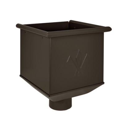 Воронка для одиночной установки Aquasystem 125/90 мм Pural Matt RR 32 Темно-коричневый