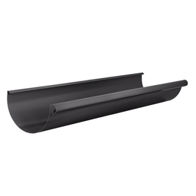 Желоб круглый L=3 м Aquasystem 125/90 мм Pural Matt RR 23 Темно-серый