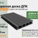 Террасная доска ДПК Faynag Velvet Графит 24х150х3000 мм