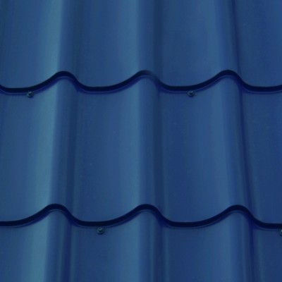 Металлочерепица М28 0,5 GreenCoat Pural BT SSAB RR35 синий
