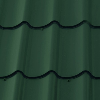Металлочерепица М28 0,5 GreenCoat Pural BT SSAB 5С7 зеленый