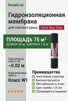 Гидроизоляционная мембрана Delta Neo Vent