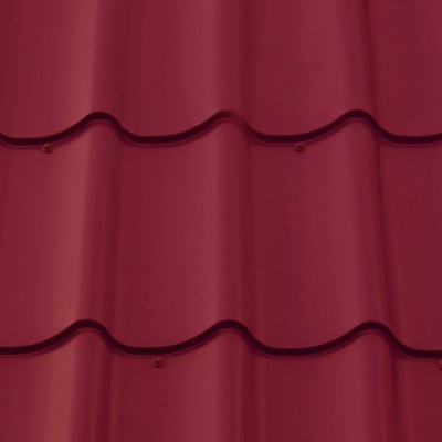 Металлочерепица М28 0,5 GreenCoat Pural BT SSAB RR798 красное вино