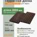 Террасная доска UnoDeck Mogano 165×24х3000 мм Венге