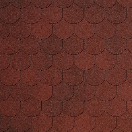 Гибкая битумная черепица  ASSISI sangiovese 400 TEGOLA (COMFORT), 2.9 кв.м