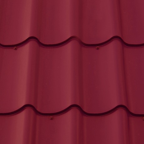 Металлочерепица М28 GreenCoat PURAL МАТТ ВТ SSAB (матовый пурал) RR 798 красное вино