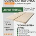 Вагонка осина сорт А 15х90х1800 мм