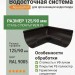 Угол желоба внутренний Aquasystem PE-полиэстер 125/90 мм RAL 9005 - черный темный