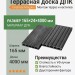 Террасная доска UnoDeck Mogano 165×24х4000 мм Графит