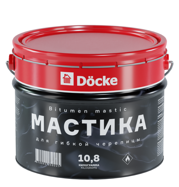 Мастика для гибкой черепицы Docke 10,8 кг