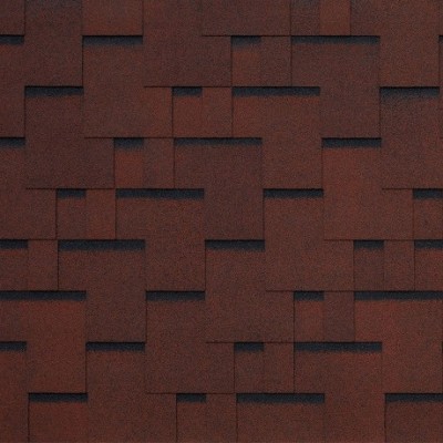 Гибкая черепица SAN REMO rosso 402 TEGOLA (COMFORT), 2.86 кв.м