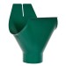 Выход из желоба Aquasystem Rooftop Drain PU 150/100 мм RAL 6005 Зеленый мох